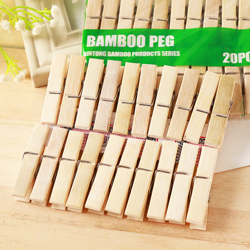 Woodworking Z Clips - 20 шт., прищепки из натурального бамбука